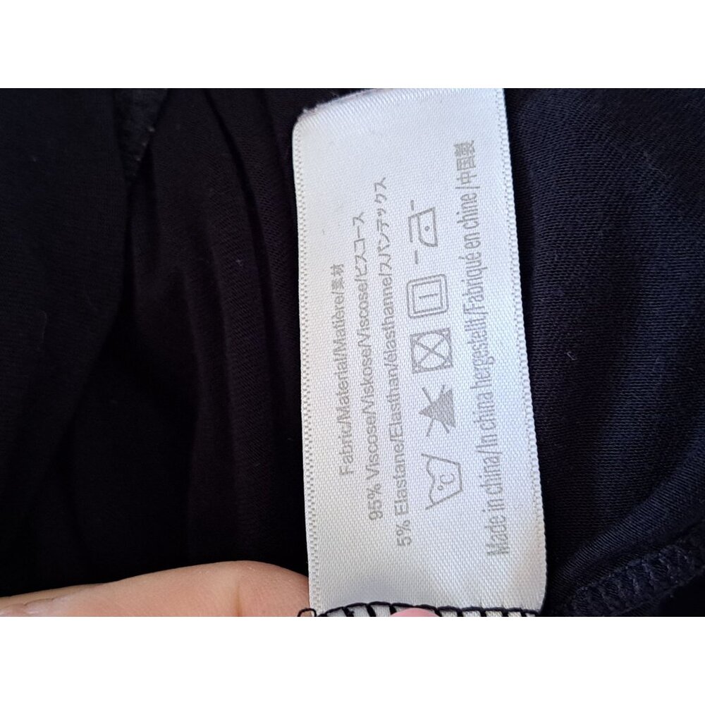 Nora Twips Womens Button-Down Black Nightshirt Pajama Embroidered Logo Medium - Picture 4 of 8